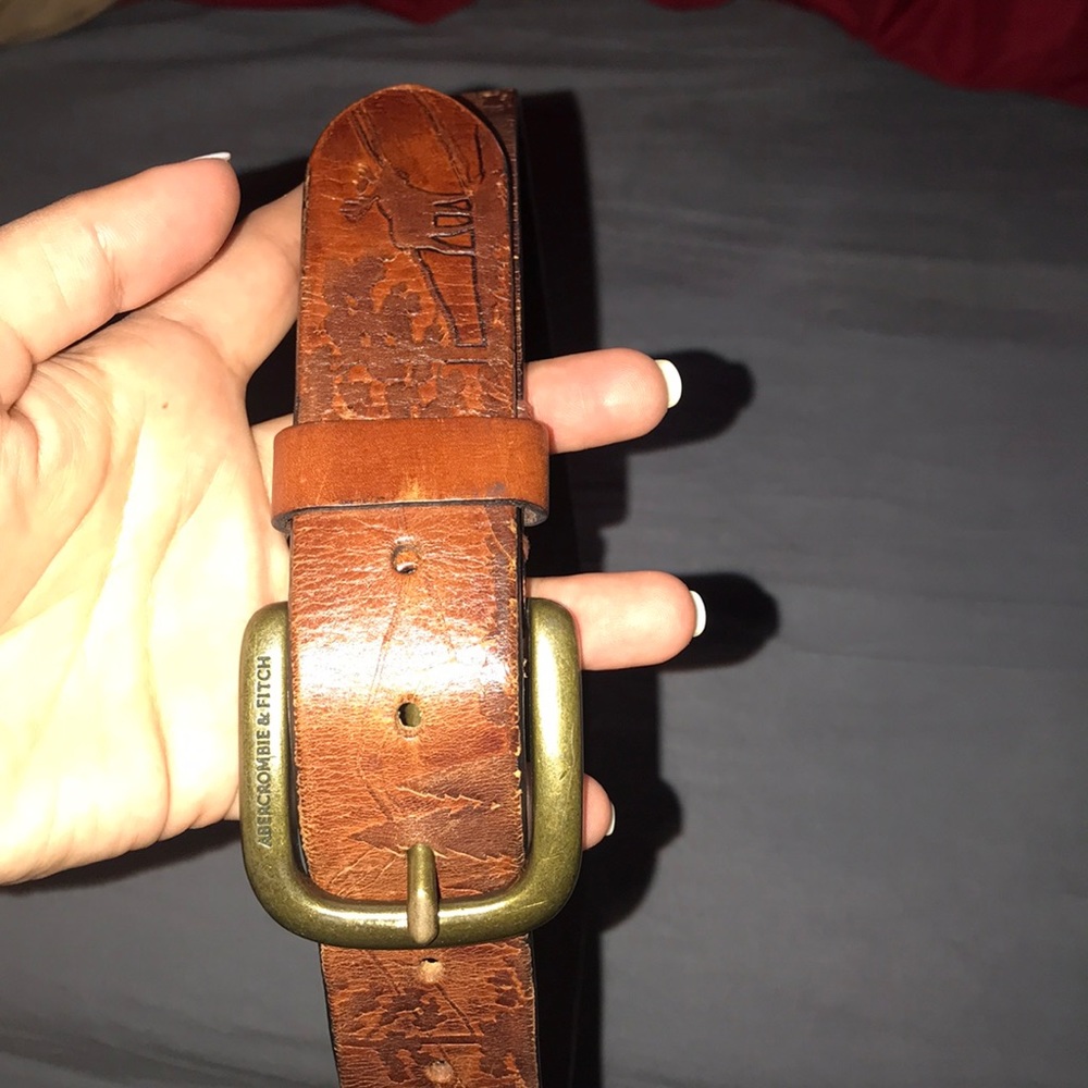 Genuine leather Abercrombie and Fitch belt.